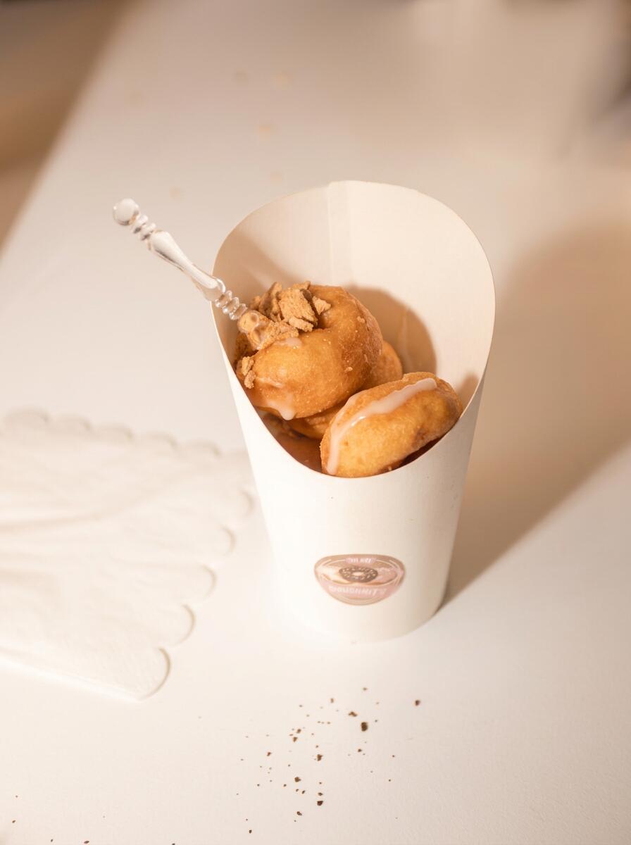 Mini doughnuts at a private backyard party